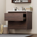 Walnut Floating Drawer Vanity