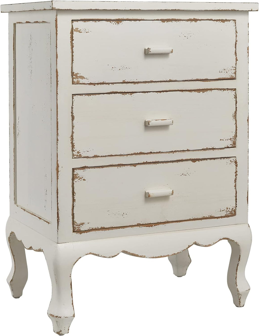 Distressed White Chic Storage Cupboard