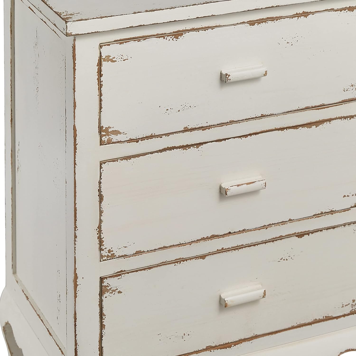 Distressed White Chic Storage Cupboard