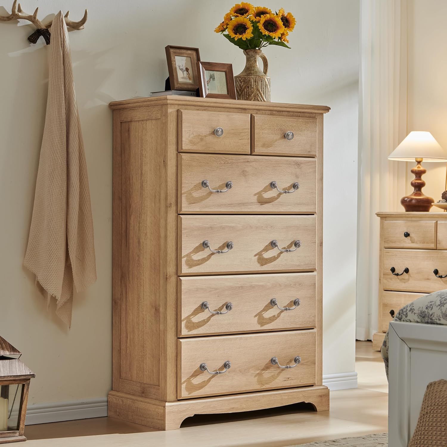 Oak Six Drawer Farmhouse Dresser