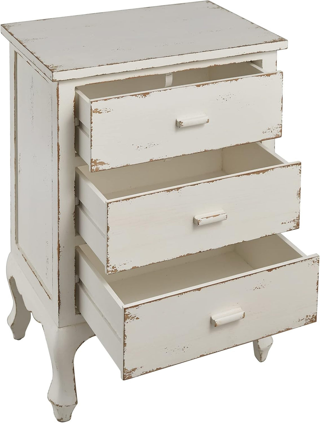 Distressed White Chic Storage Cupboard