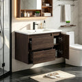 Walnut Floating Drawer Vanity