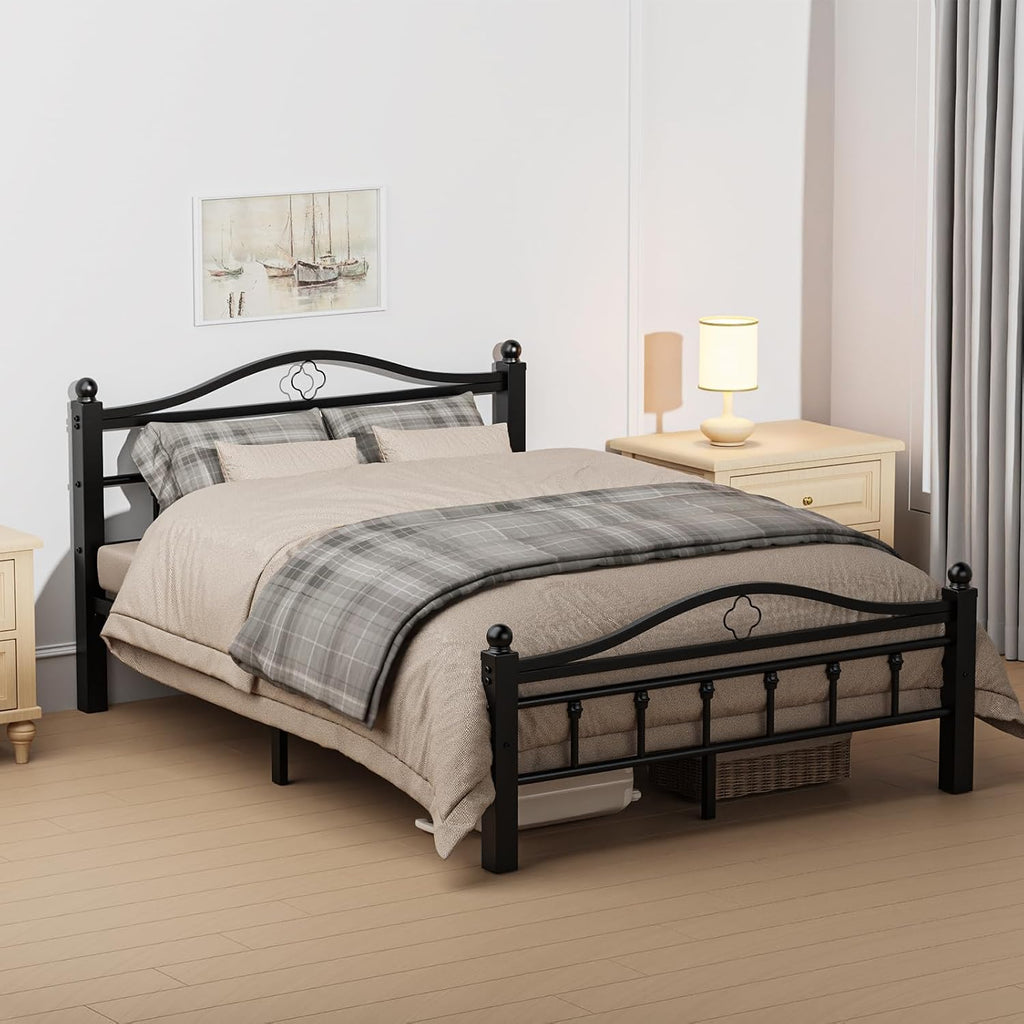 Vintage Full Metal Storage Bed Frame