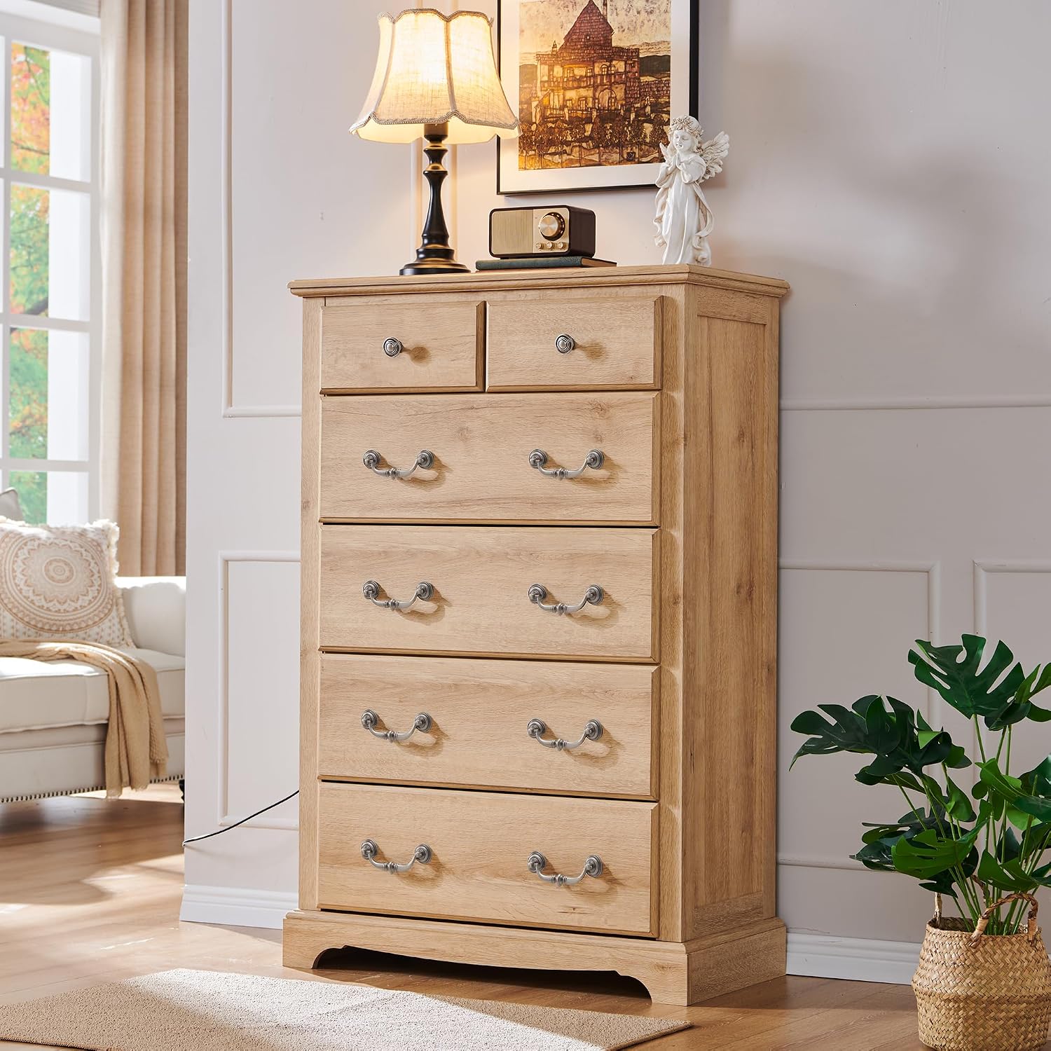 Oak Six Drawer Farmhouse Dresser