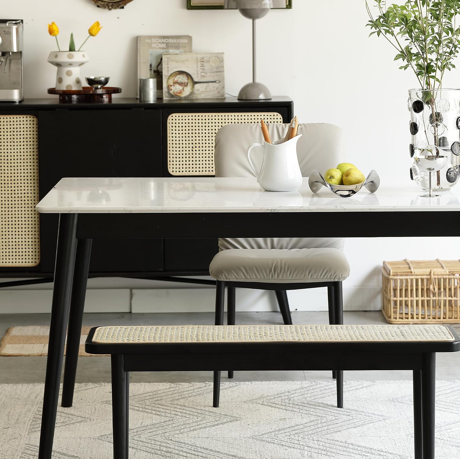 Oak Rattan Multi-purpose Bench