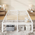 White Queen Heavy Duty Metal Bed